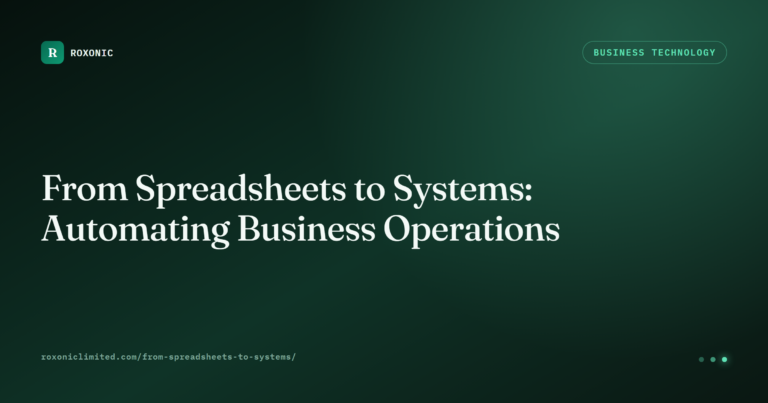 From Spreadsheets to Systems: Automating Business Operations