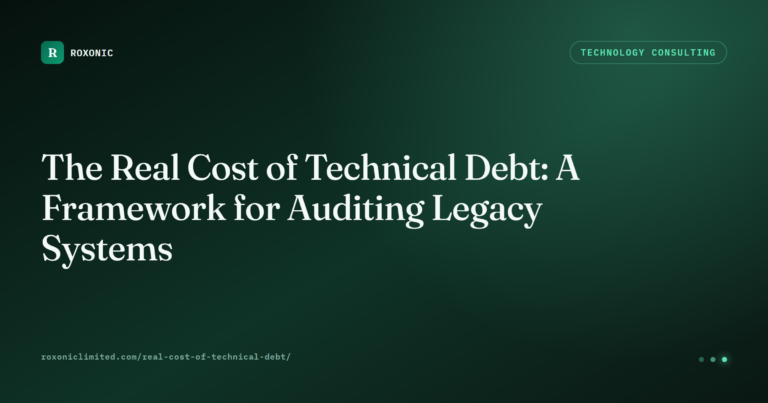 The Real Cost of Technical Debt: A Framework for Auditing Legacy Systems
