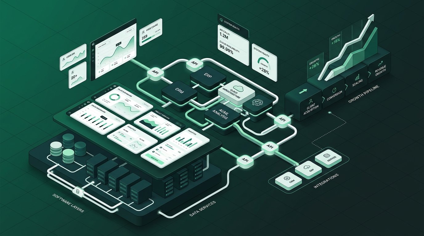 Roxonic Technology and Business Ecosystem — Interconnected Systems, Software Products, and Growth Engine