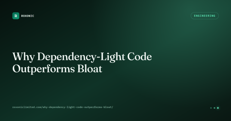 Why Dependency-Light Code Outperforms Bloat